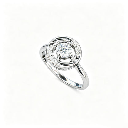 S925 Silver Lab Diamond Ring, Ring Holiday Gift - Photo 5