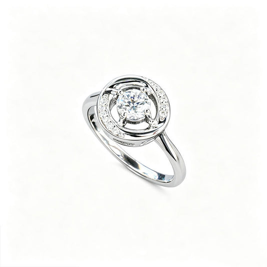 S925 Silver Lab Diamond Ring, Ring Holiday Gift - Photo 5