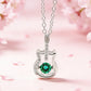 S925 Sterling Silver Emerald Guitar Choker Necklace, Designer Versatile for Women - Photo 4