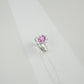 925 Sterling Silver Lab Padparadscha Ring, Versatile - Photo 4