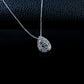 925 Sterling Silver Lab Sapphire Necklace for Women, Minimalist Premium Versatile - Photo 4