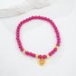 S925 Sterling Silver Lab Ruby Bracelet for Women, Trendy Ethnic Versatile - Photo 5