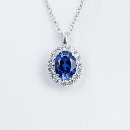 925 Sterling Silver Pendant Choker Necklace, Elegant Premium - Photo 5