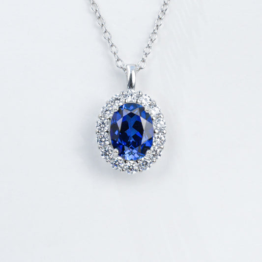 925 Sterling Silver Pendant Choker Necklace, Elegant Premium - Photo 5