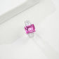 S925 Sterling Silver Lab Padparadscha Ring, Designer - Photo 4