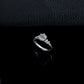 S925 Silver 6-Claw Lab Diamond Ring, Diamond Pave Proposal - Photo 4