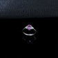 S925 Silver Oval Lab Pink Gemstone Side Triangle Diamond Ring, Versatile Birthday Gift - Photo 3
