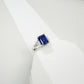 Sterling Silver Lab Sapphire Ring, Versatile Unique Design - Photo 5