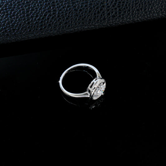S925 Silver Lab Diamond Ring, Ring Holiday Gift - Photo 3