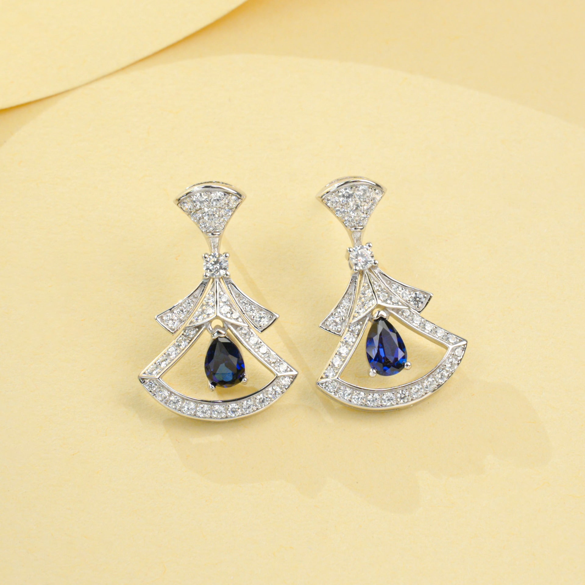 925 Sterling Silver Lab Sapphire Ring, Premium Versatile Gift for Women - Photo 6