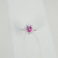 S925 Sterling Silver Lab Pink Diamond Ring, Sparkly Multi-Colour for Women - Photo 2