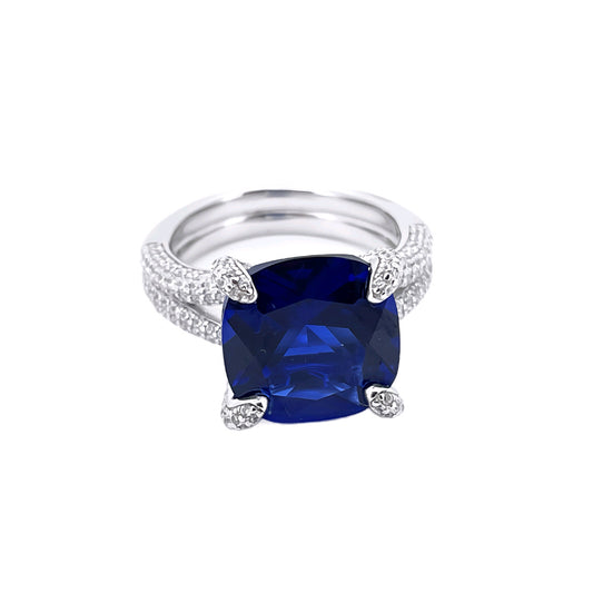 Snake Guardian Sapphire Ring - Photo 1