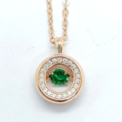 S925 Silver Lab Emerald Lively Necklace, Design Choker - Photo 5