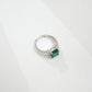 Lab Emerald 925 Silver Ring for Women, Luxurious Premium Vintage - Photo 4