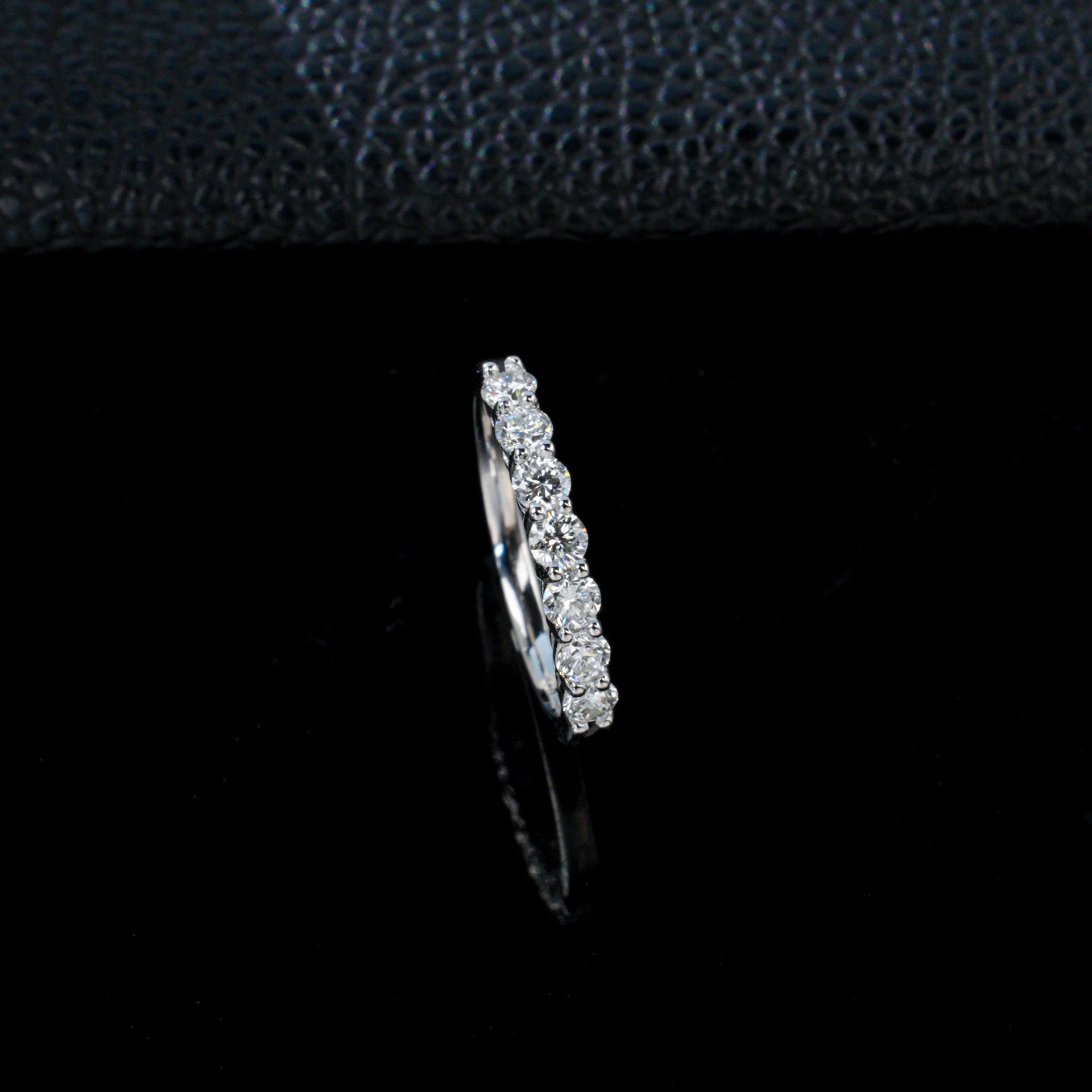 S925 Silver Pave Multi-Stone Slim Ring, Simple Band Ring - Photo 4