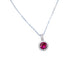 Lab Ruby Necklace 925 Sterling Silver Classic Choker, Jewellery Premium - Photo 5