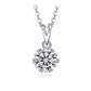 925 Sterling Silver Lab Diamond Six-Prong Choker Necklace, Premium Birthday Gift - Photo 1