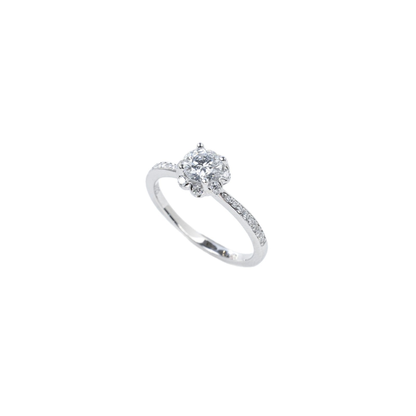 S925 Silver Lab Diamond Ring, Classic Full Diamond - Photo 5