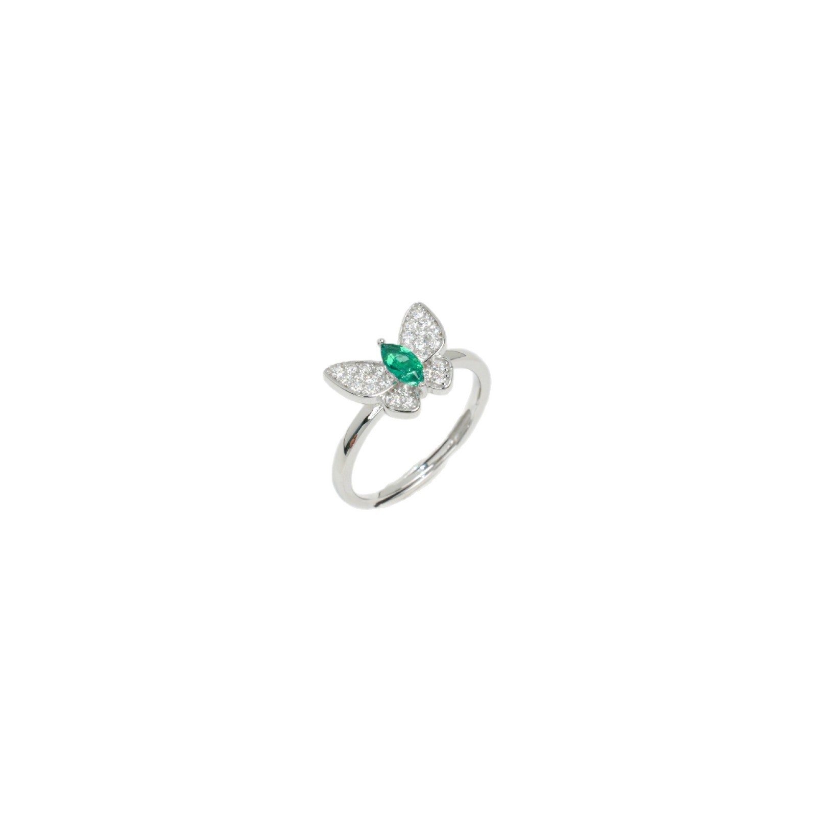 S925 Sterling Silver Lab Gemstone Ring, Versatile Jewellery - Photo 5
