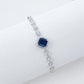S925 Silver Square Sapphire Halo Jewellery, Women's Versatile Accessory - Photo 4