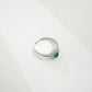 Sterling Silver Lab Emerald Ring, Versatile Design - Photo 5