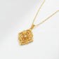 925 Sterling Silver Gold Pendant Choker Necklace, Vintage Gift - Photo 1