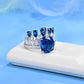 Lab Sapphire Crown Ring S925 Silver Premium Jewellery, Vintage Design Ring - Photo 3