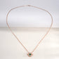 925 Sterling Silver Lab Emerald Flame-Lip Pendant Choker, Date Gift for Women - Photo 3