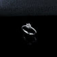 S925 Silver 6-Claw Lab Diamond Ring, Proposal Engagement Wedding - Photo 4
