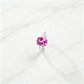 S925 Sterling Silver Lab Padparadscha Ring, Anniversary Gift - Photo 2