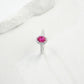 925 Sterling Silver Lab Ruby Ring for Women, Versatile - Photo 2