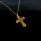 925 Sterling Silver Yellow-Gold Lab Emerald/Sapphire/Ruby Necklace, Vintage Artistic Premium - Photo 2