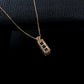 Geometric Emerald Rose Gold Necklace, Vintage Bestie Anniversary - Photo 4