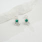 S925 Sterling Silver Lab Emerald Halo Tassel Earrings, Versatile - Photo 4