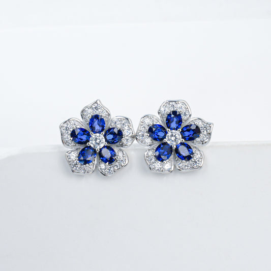 S925 Sterling Silver Stud Earrings for Women, High-Quality Designer - Photo 5