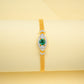 925 Sterling Silver Lab Emerald Evil Eye Bracelet for Women, Versatile - Photo 4