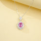 S925 Sterling Silver Lab Padparadscha Choker Necklace, Designer Versatile - Photo 4