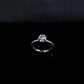 S925 Silver Lab Diamond Ring, Classic Full Diamond - Photo 3