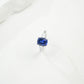 S925 Sterling Silver Lab Gemstone Cushion Adjustable Open Ring, Premium for Women - Photo 5