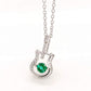 S925 Sterling Silver Emerald Guitar Necklace, Designer Versatile Choker for Women - Photo 2
