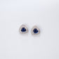 S925 Sterling Silver Lab Sapphire Earrings, Earrings C - Photo 3