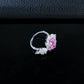 925 Sterling Silver Lab Ruby/Sapphire/Padparadscha Ring, Versatile Gift - Photo 3
