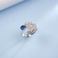 S925 Silver coloured Gemstone Irregular Wave Edge Ring Cushion, Artistic Versatile Ring - Photo 3