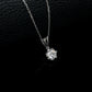 925 Sterling Silver Lab Diamond Six-Prong Choker Necklace, Premium Birthday Gift - Photo 2