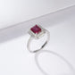925 Sterling Silver Natural Garnet Ring for Women, Holiday Gift Jewellery - Photo 1