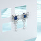 S925 Sapphire Tassel Earrings, Premium Wedding Versatile - Photo 3