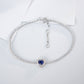 S925 Lab Sapphire Bracelet, Versatile Sterling Silver - Photo 3