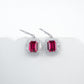 S925 Silver Pigeon Blood Lab Ruby Long Drop Ear Cuff, Formal Premium Gift - Photo 4