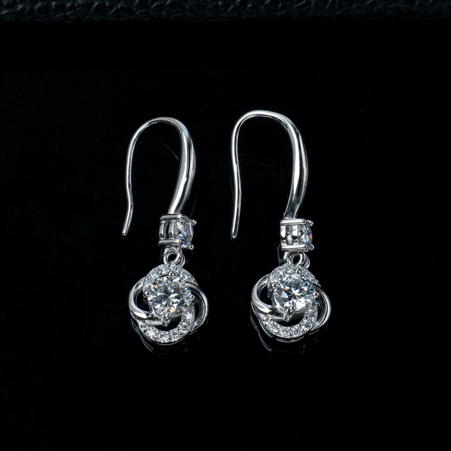 S925 Silver Lab Diamond Earrings, Design Simple Versatile - Photo 6