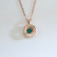 S925 Silver Lab Emerald Lively Necklace, Design Choker - Photo 4